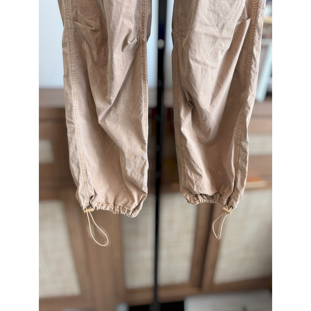 American Eagle Outfitters High Rise Utility Parachute Jogger Pants Brown S - Picture 4 of 13